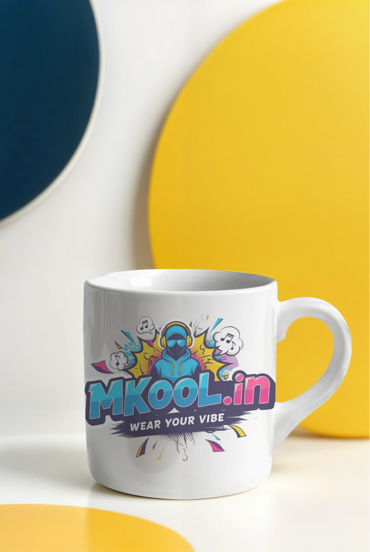MKool White Coffee Mug - Signature Design for Coffee Lovers
