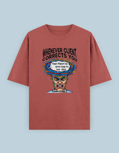 Corporate Struggles Oversized T-Shirt - Where Comfort Meets Style