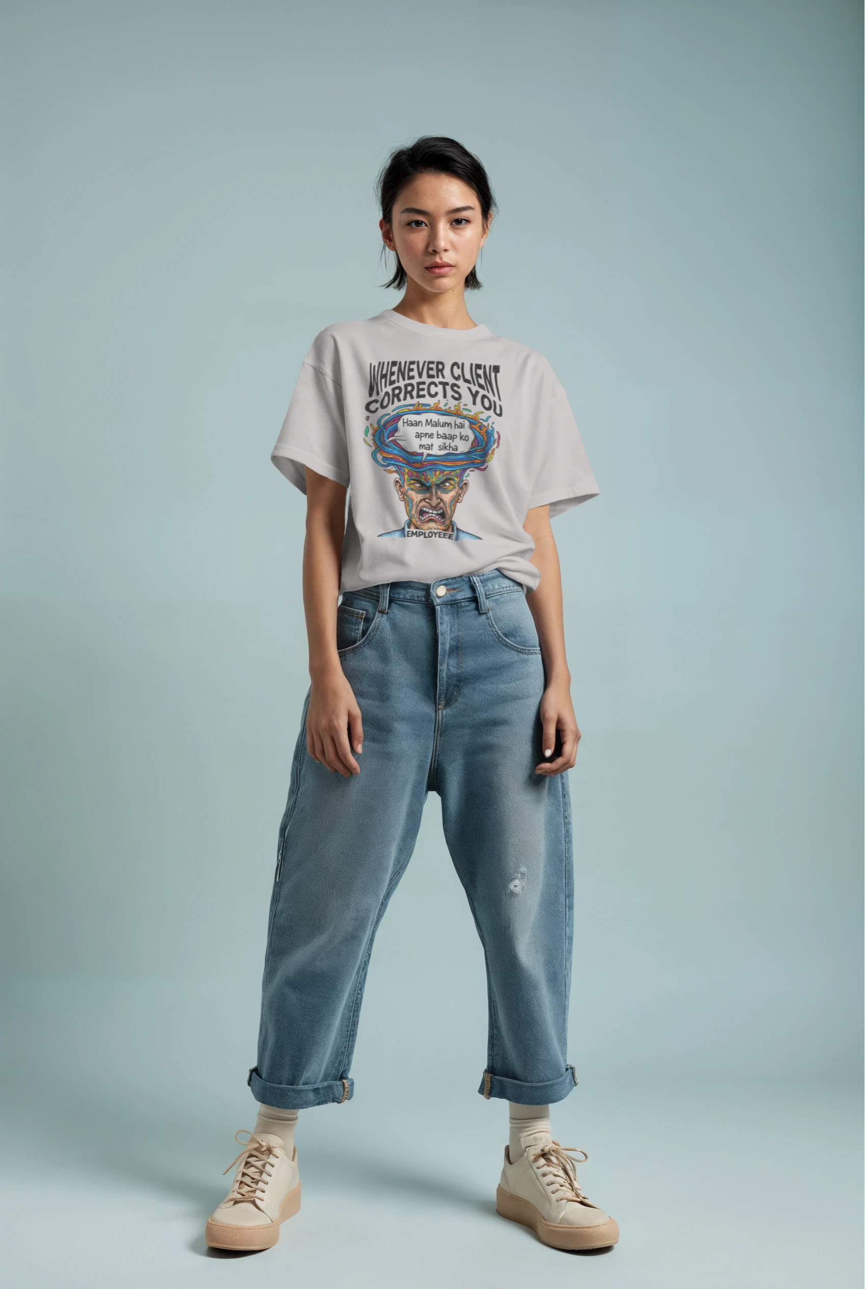 Corporate Struggles Oversized T-Shirt - Where Comfort Meets Style