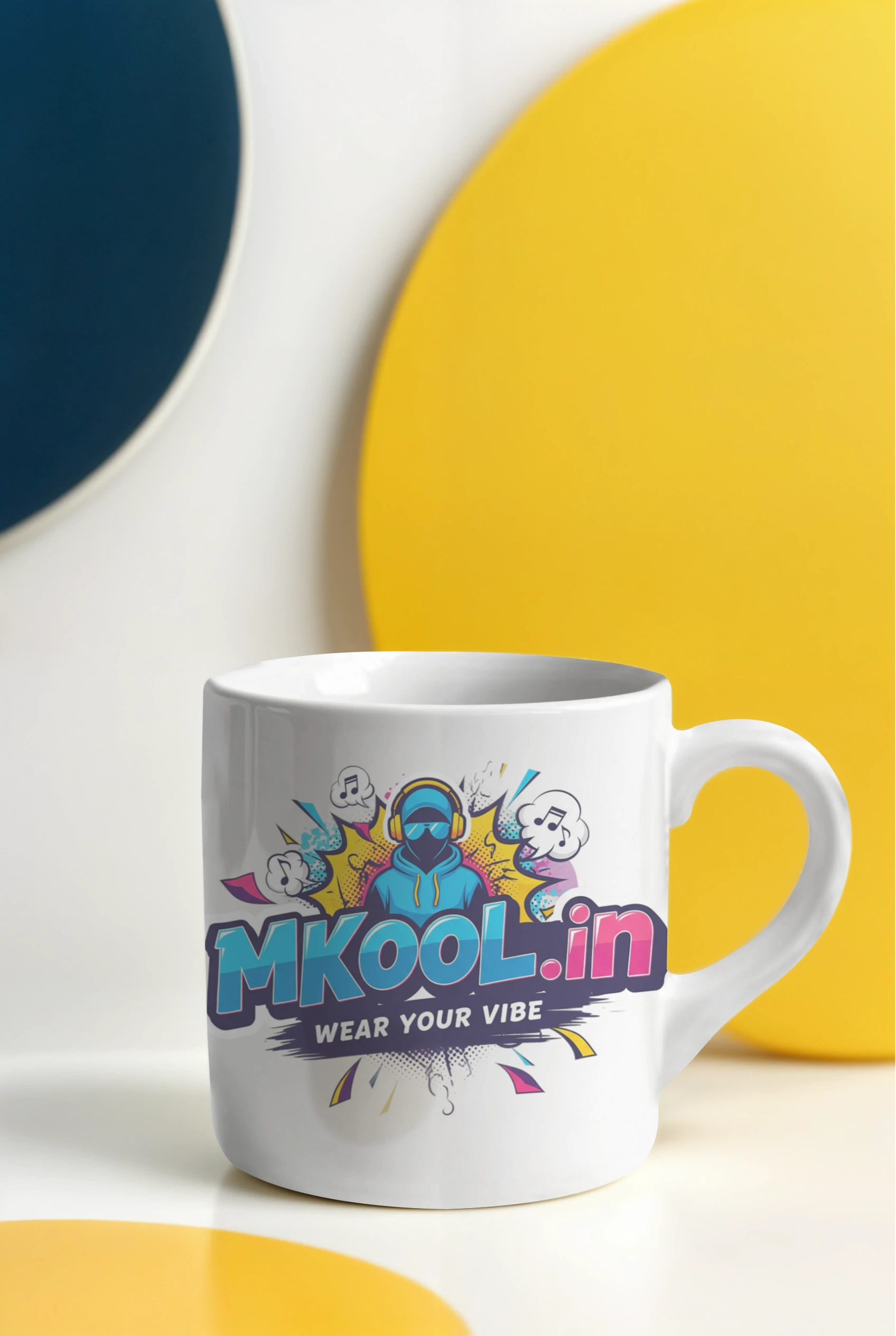 MKool White Coffee Mug - Signature Design for Coffee Lovers