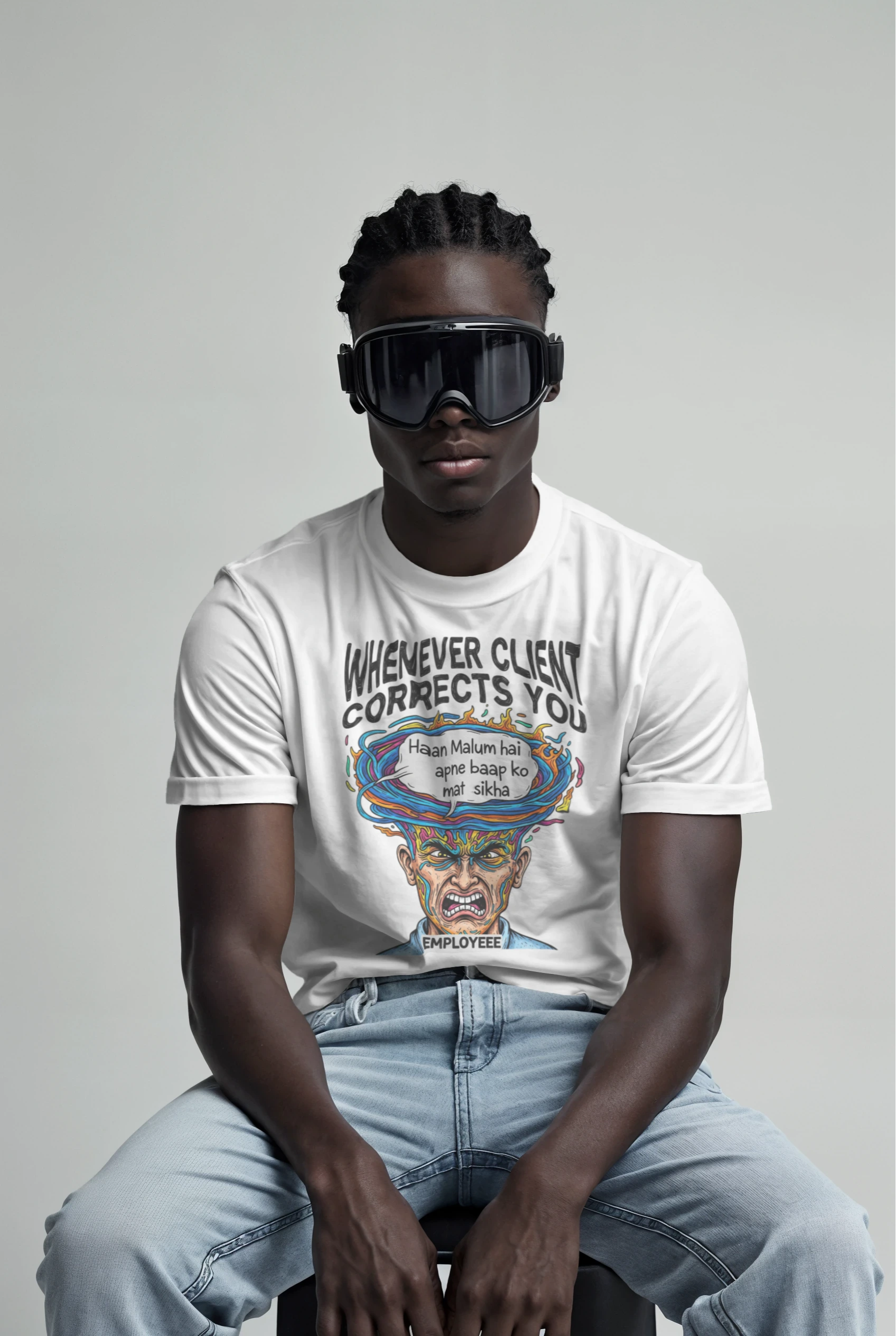 Corporate Struggles Oversized T-Shirt - Where Comfort Meets Style