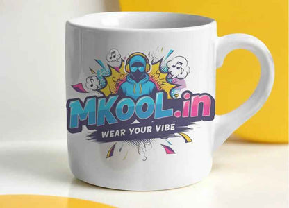MKool White Coffee Mug - Signature Design for Coffee Lovers